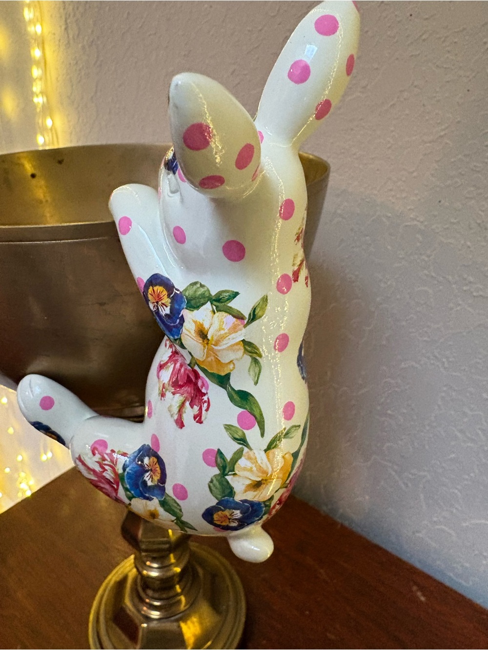 MacKenzie-Childs Floral Planter Bunny - Picture 4 of 8